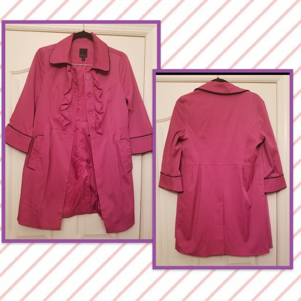 Pretty In Pink Ruffle Coat - Picture 4 of 5